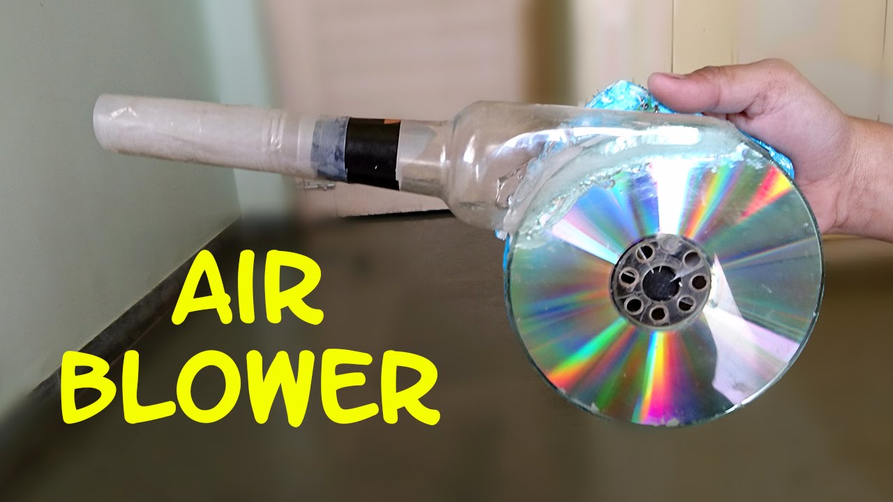 How to Make a Powerful Air Blower using CD and Bottle - Easy Way