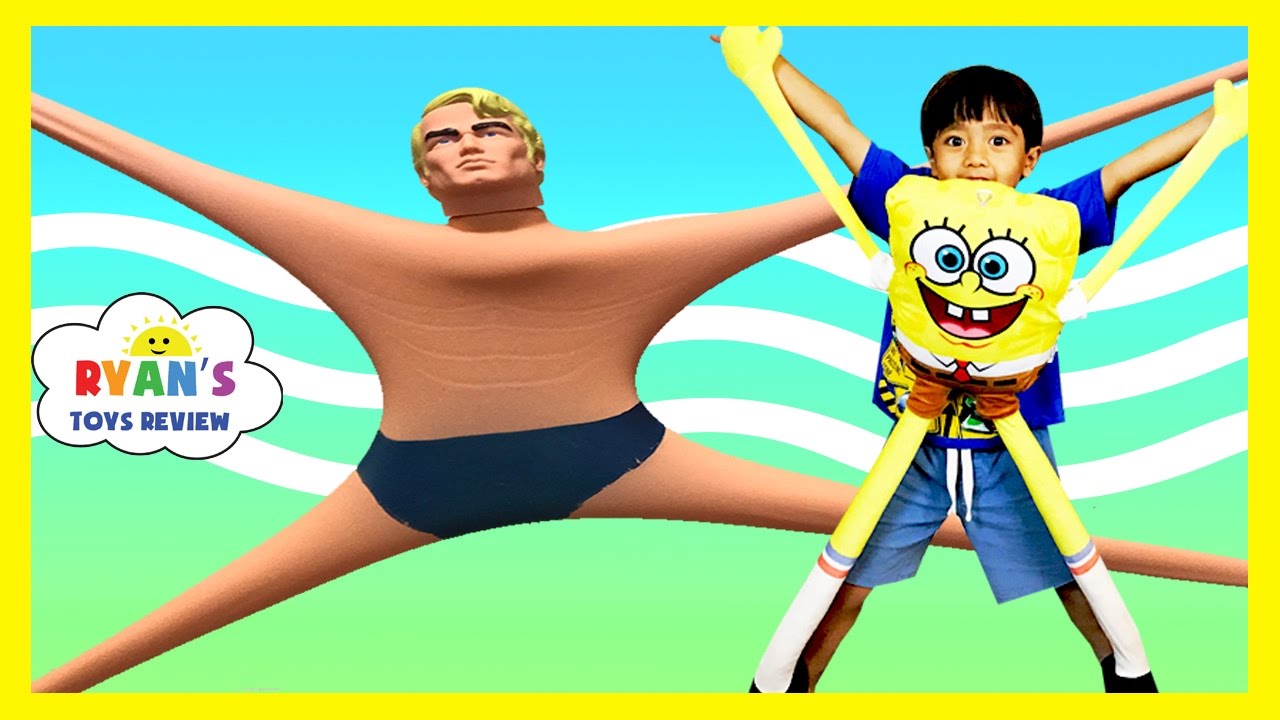 STRETCH ARMSTRONG Action Figure Spongebob StretchKins As Seen On TV Nickelodeon Toys For Kids Ryan