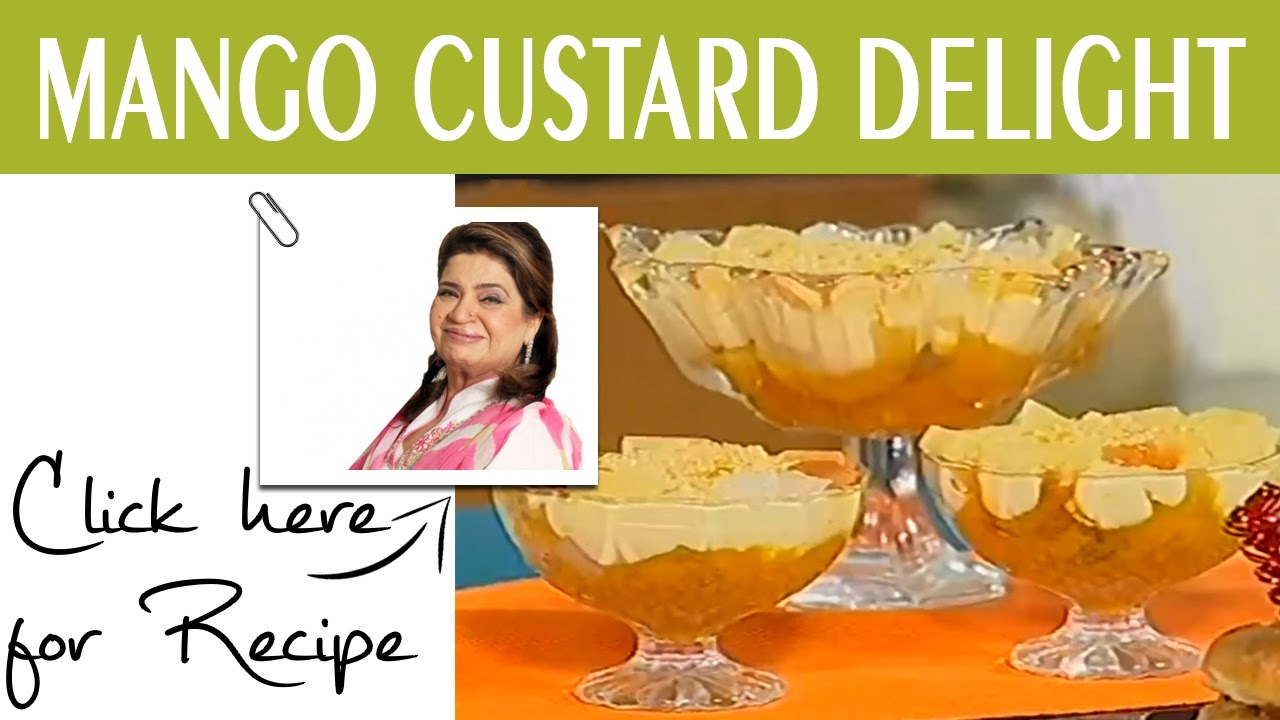 Masala Mornings Recipe Mango Custard Delight by Chef Shireen Anwar Masala TV 28 September 2016