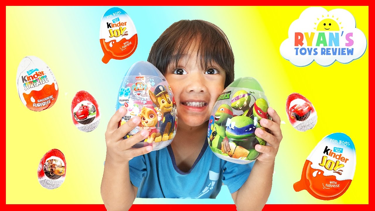 KINDER SURPRISE EGGS Unboxing Opening Surprise Eggs Kids Toys Paw Patrol Disney Cars Minions TMNJ
