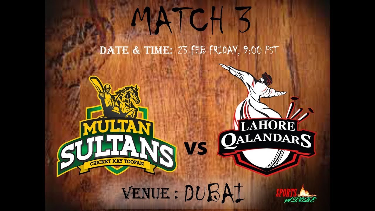 Lahore Qalandars vs Multan Sultans - PSL 2018 3rd Match Highlights