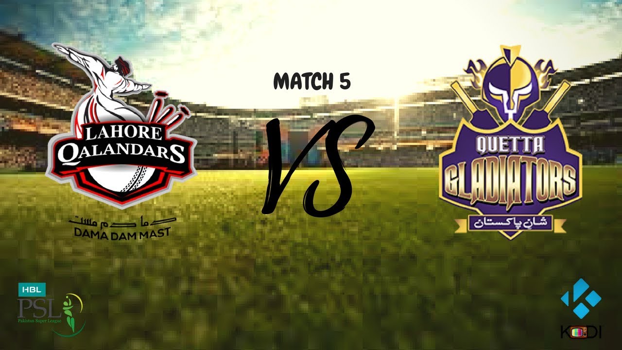 Quetta Gladiators vs Lahore Qalandars  - PSL 2018 5th Match Highlights