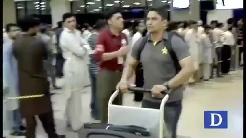 Pakistani team return home after series in England