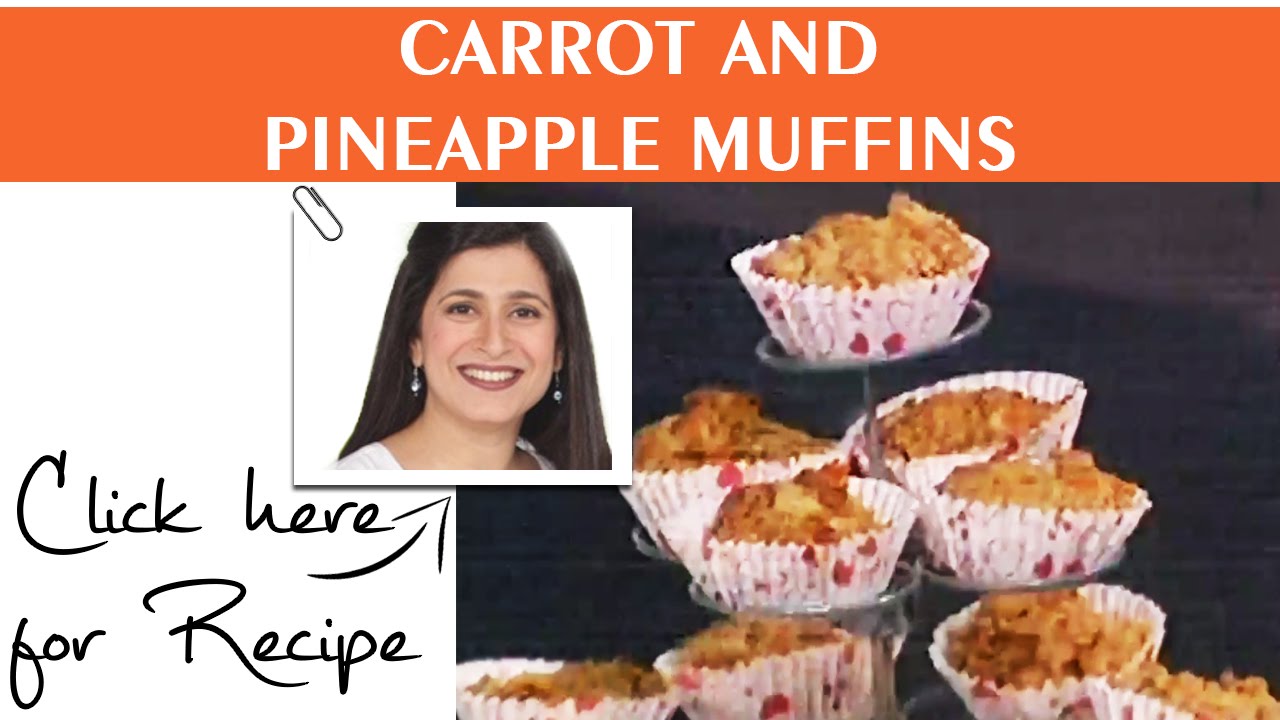 Food Diaries Carrot And Pineapple Muffins Recipe by Chef Zarnak Sidhwa Masala TV 1 Aug 2016