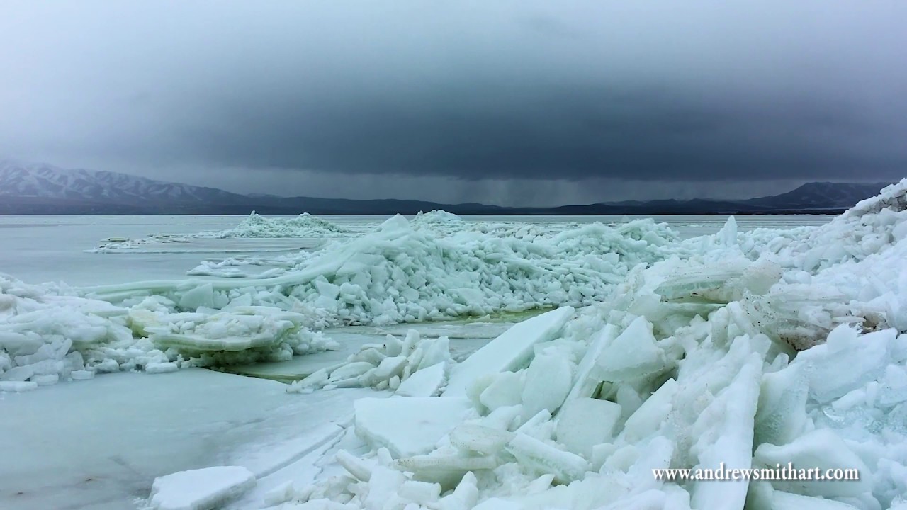 Piling Up    Ice floe on Utah Lake, Feb 2017