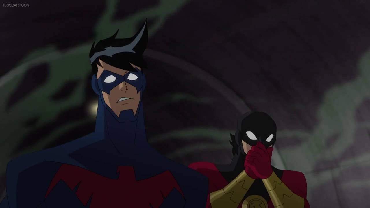 Batman vs Superman - Batman Unlimited Red Robin and Nightwing Take Down Killer Croc