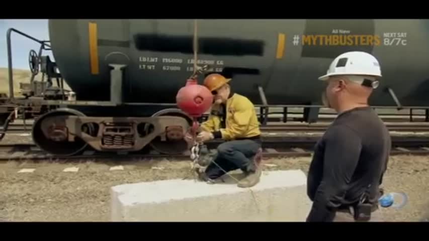 Mythbusters implode tanker train  car AWESOME! (READ DESCRIPTION)