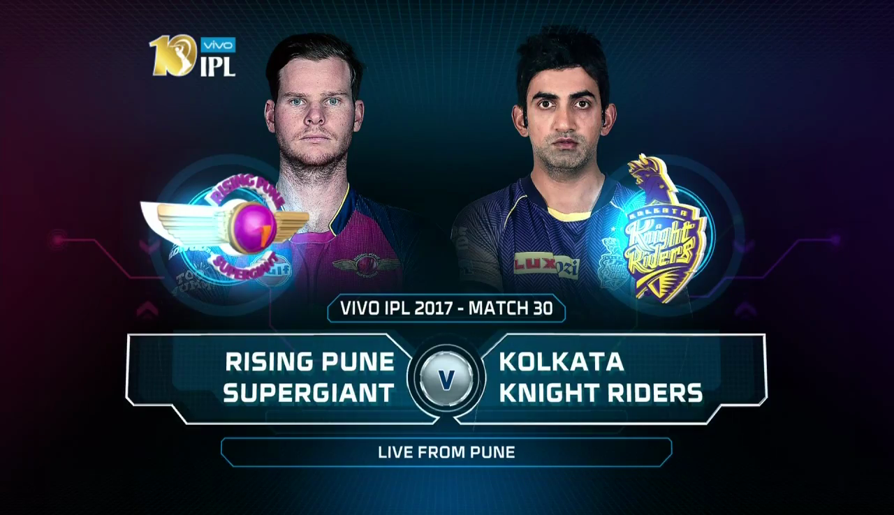 IPL 2017 30th Match RPS vs KKR Highlights