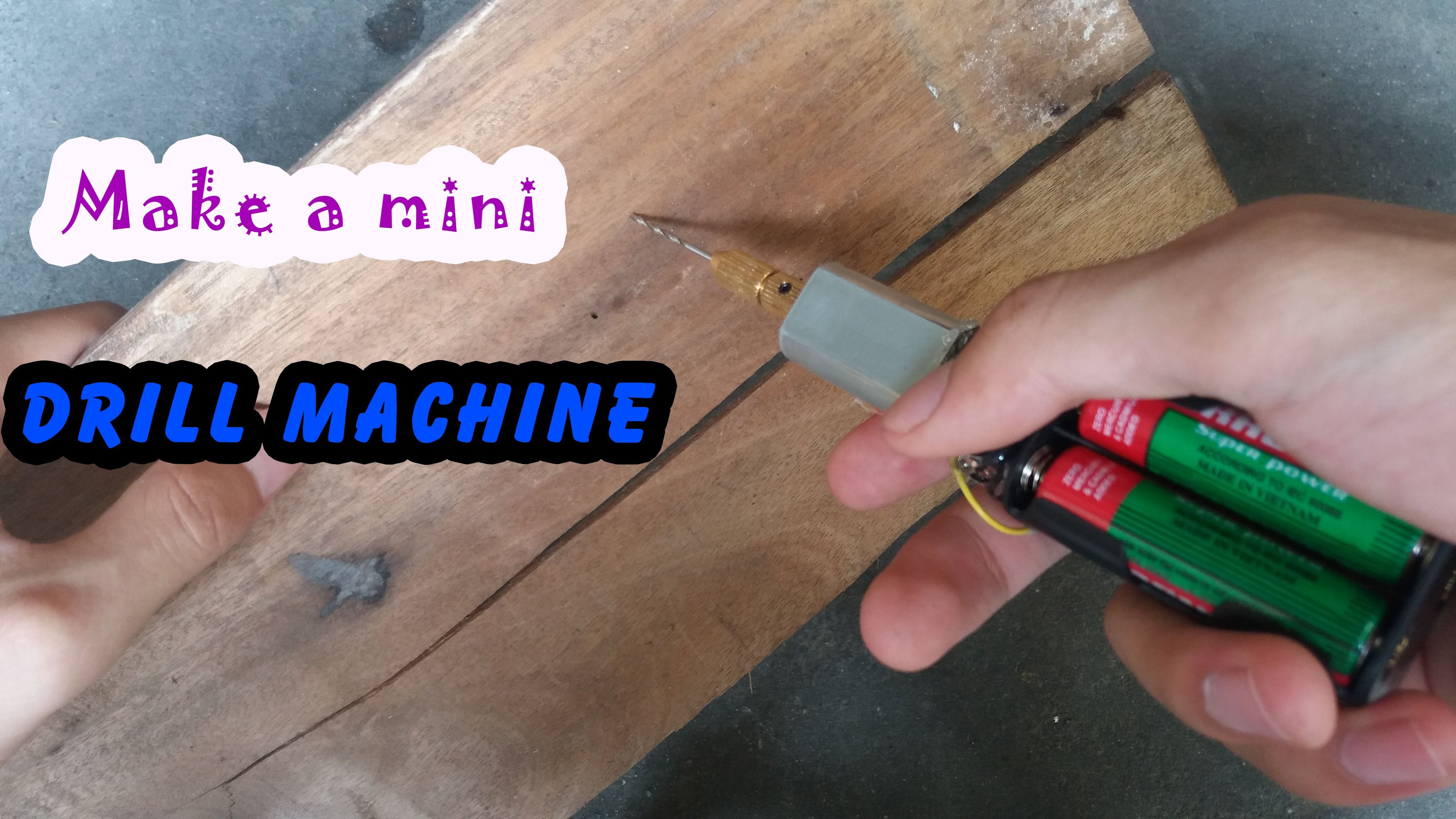 [DIY] How to make a mini drill machine