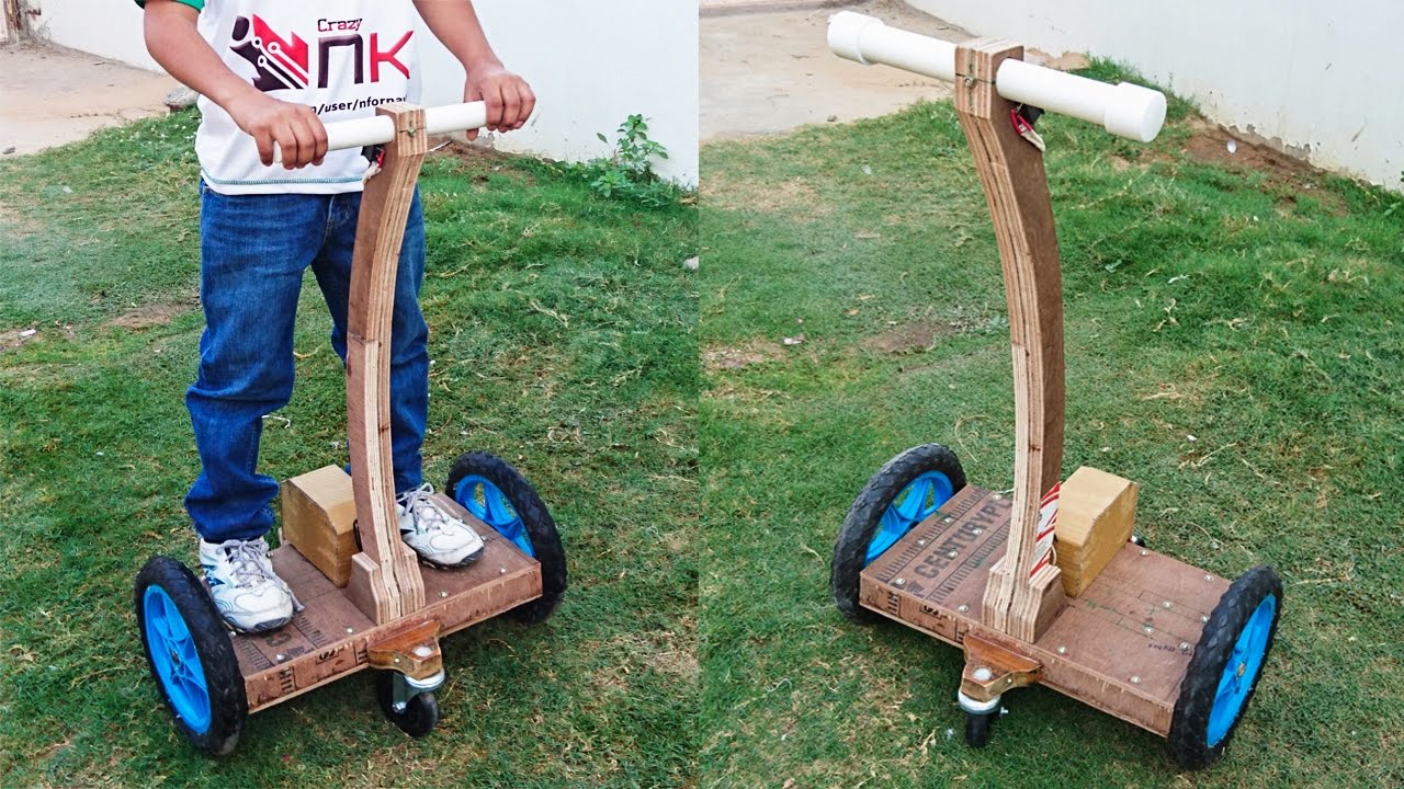 How to Make a Hoverboard with Handle at Home - Segway