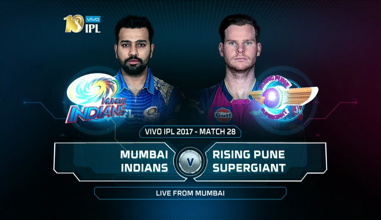 IPL 2017 28th Match MI vs RPS Highlights