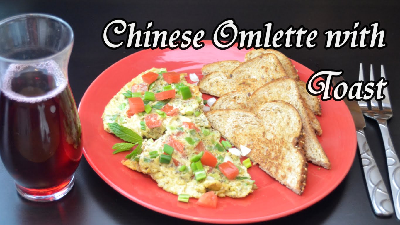 Chinese Omlette with Toast
