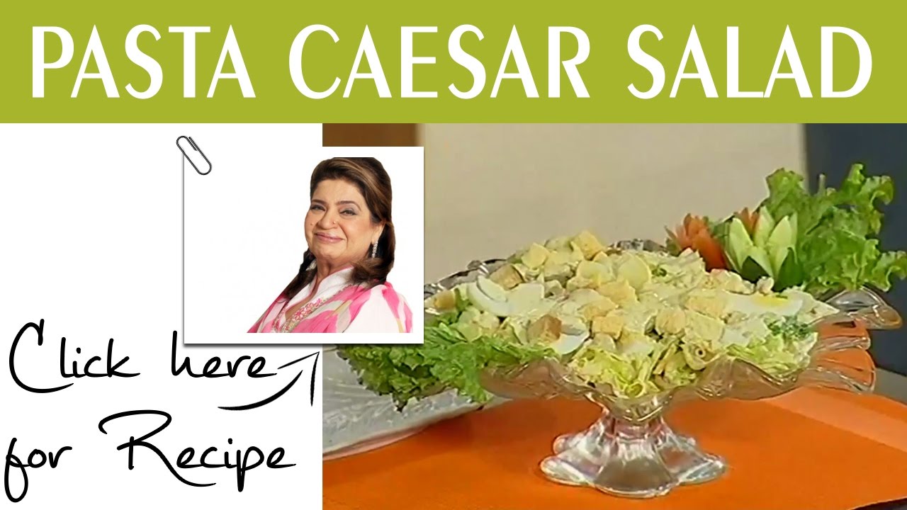 Masala Mornings Recipe Pasta Caesar Salad by Chef Shireen Anwar Masala TV 25 October 2016