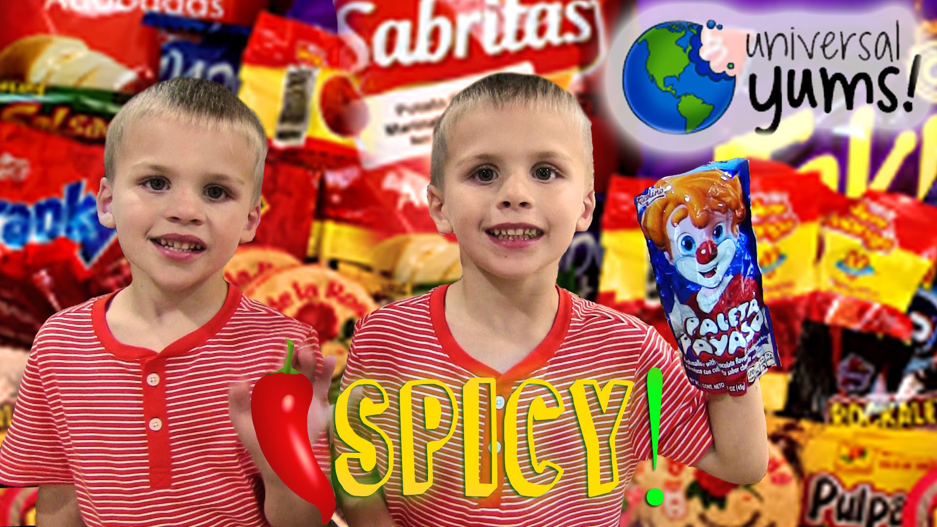 Kids Try HOT & SPICY Foods From Mexico || Universal Yums