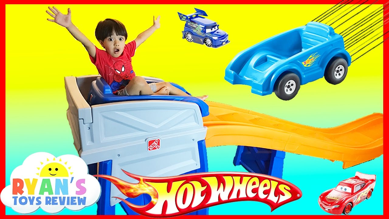 STEP2 ROLLER COASTER HOT WHEELS EXTREME THRILL COASTER Ride On Car Toys for Kid Ryan ToysReview