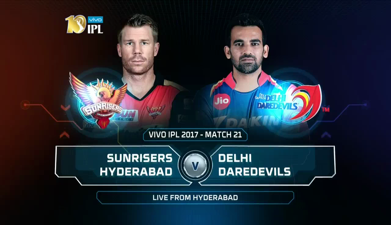 IPL 2017 21st Match SRH vs DD Highlights