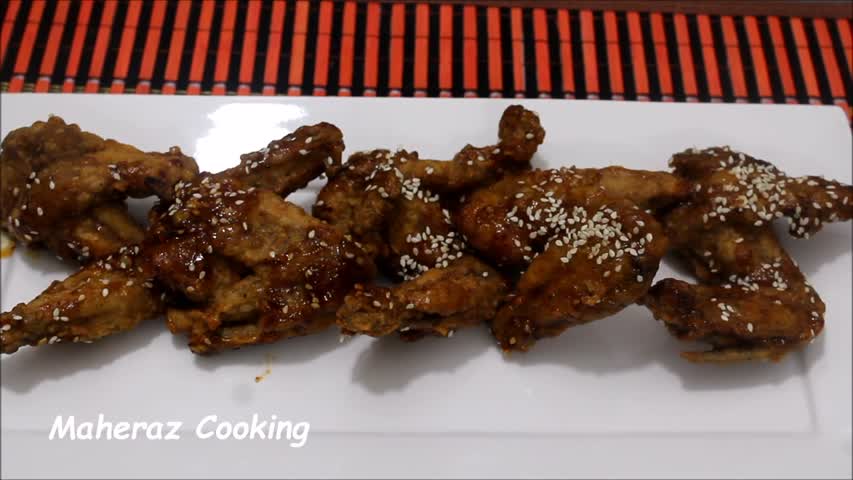 Spicy Sesame Fried Chicken Wings