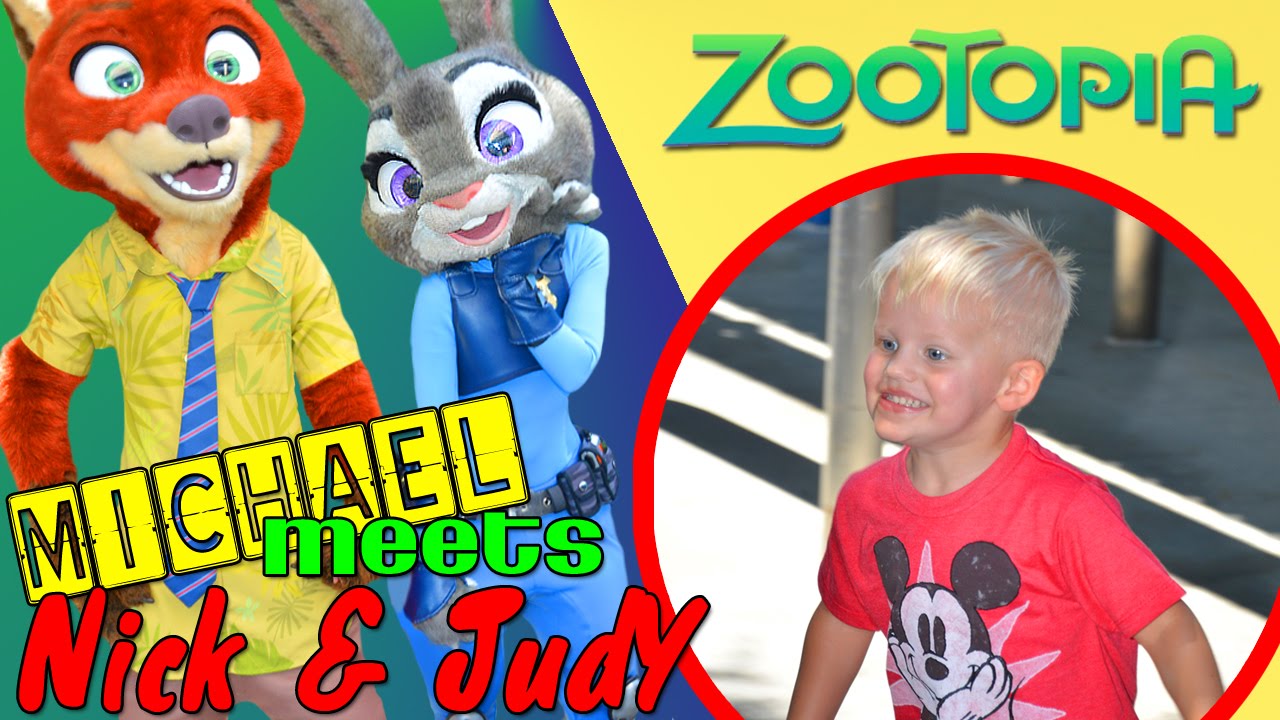 Michael Meets Nick & Judy from ZOOTOPIA!!