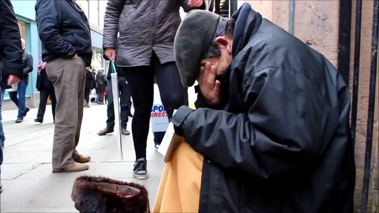 Anonymous makes a Homeless Man Cry!