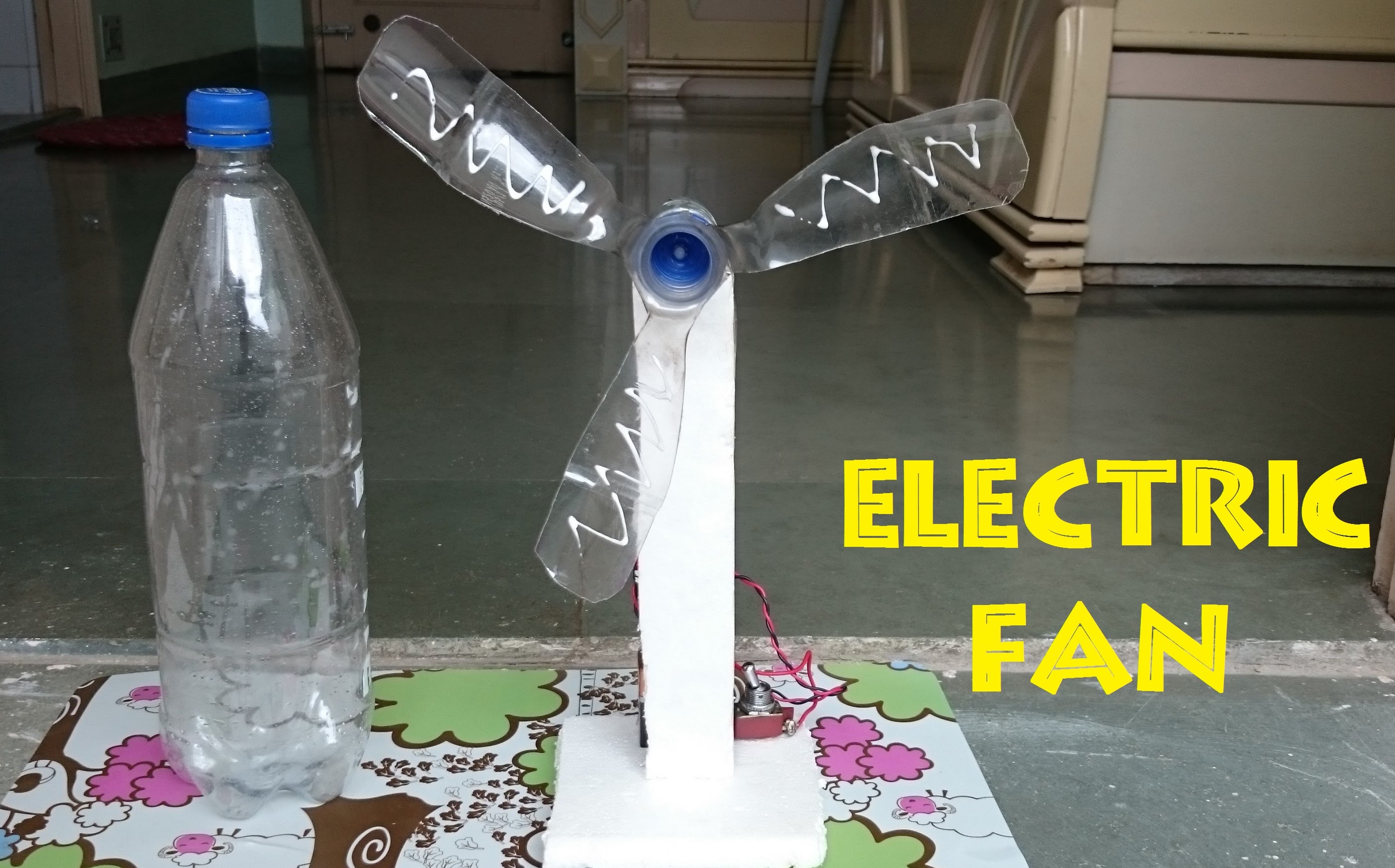 How to Make an Electric Table Fan using Bottle - Easy Way