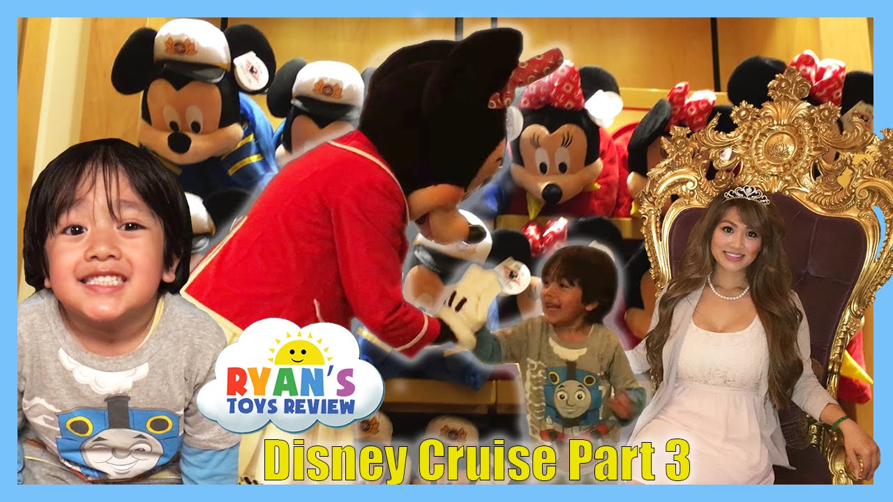 Disney Cruise Fantasy Family Fun Vacation Tour Part 3 Minnie Mouse Egg Surprise Toys Minions