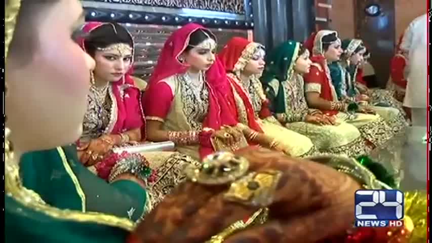 24 Report : Combine wedding ceremony organized in Gujranwala