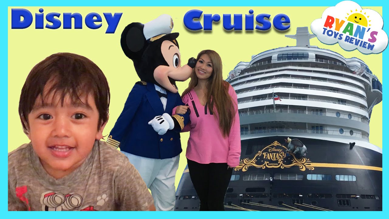 Disney Cruise Fantasy Family Fun Vacation Tour Part 1 Kids Video Princess T and Ryan ToysReview