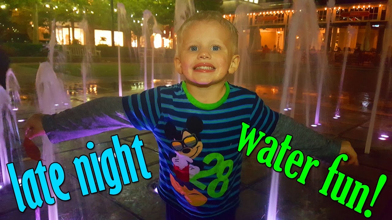 Late Night Water Fun!!