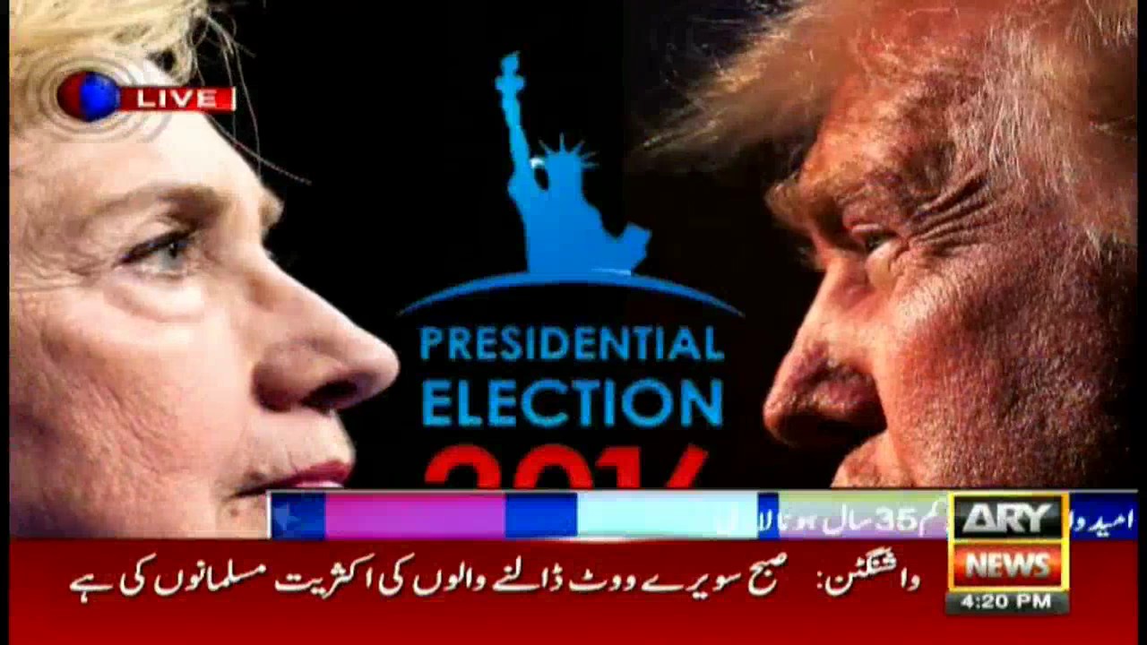 Special Transmission on US Presidential Elections 4:00Pm to 5:00Pm  8th November 2016