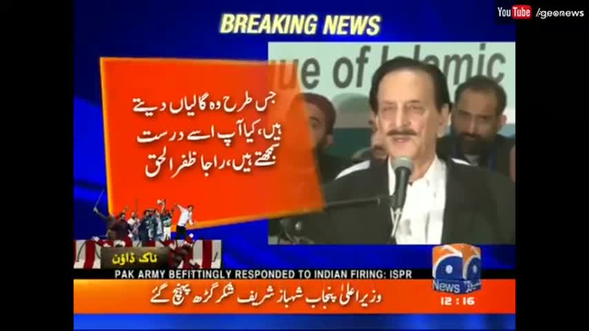 جس طرح وہ گالیاں دیتے ہیں کیا آپ اسے درست سمجھتے ہیں: راجہ ظفرالحق