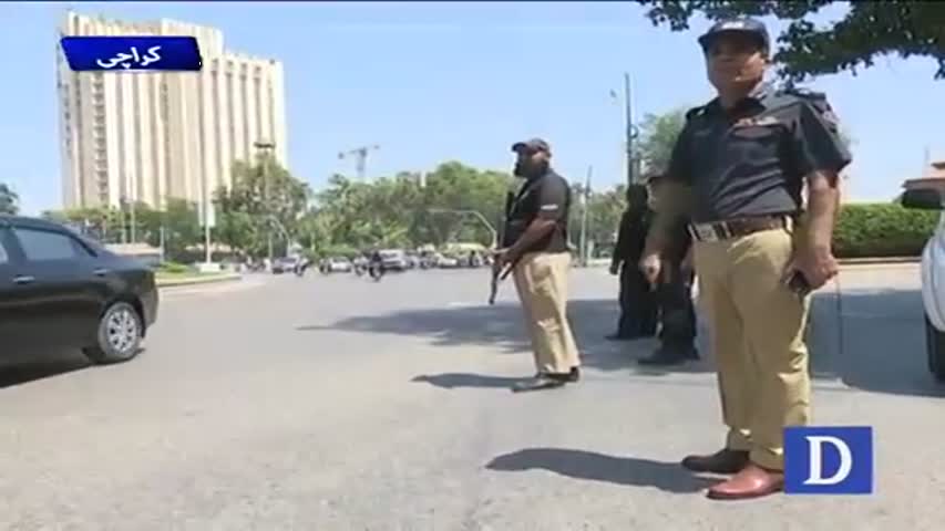 Karachi: traffic police carried out action against riders without helmet