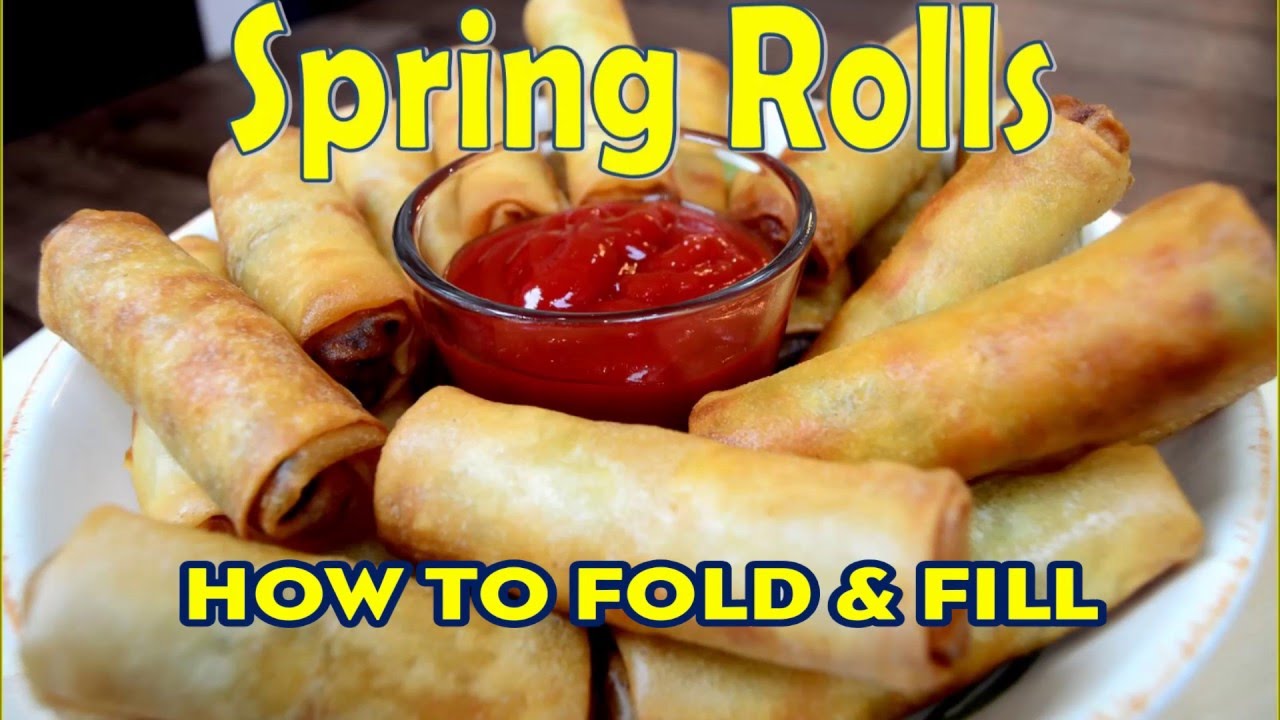 How to fold Spring Rolls  Cook with Anisa