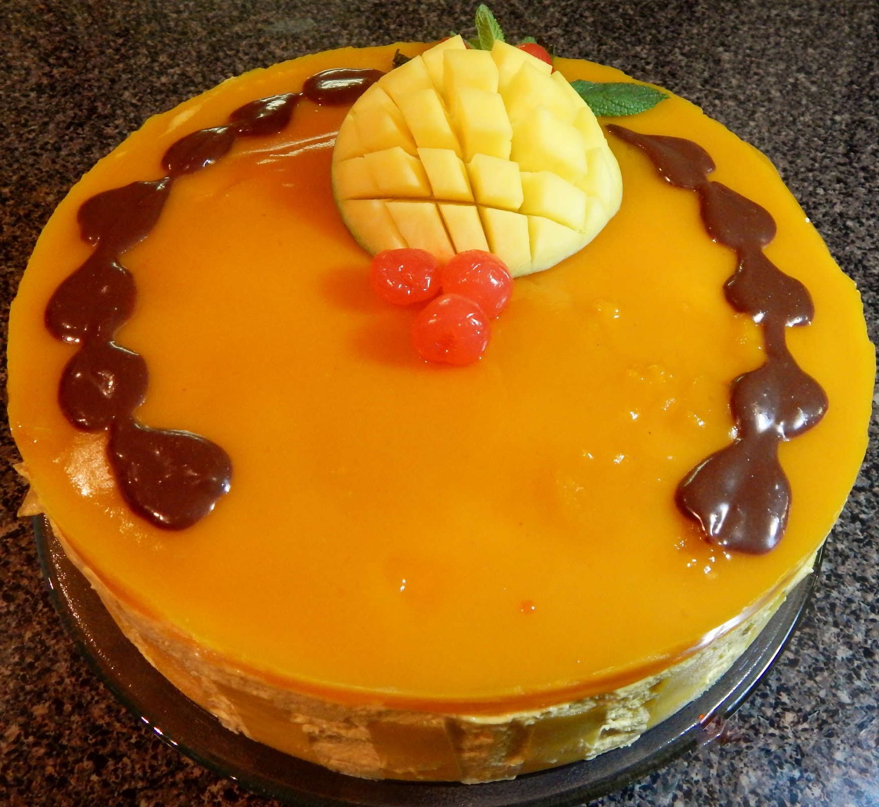 Mango Mousse Cake by Rizwana's Cooking