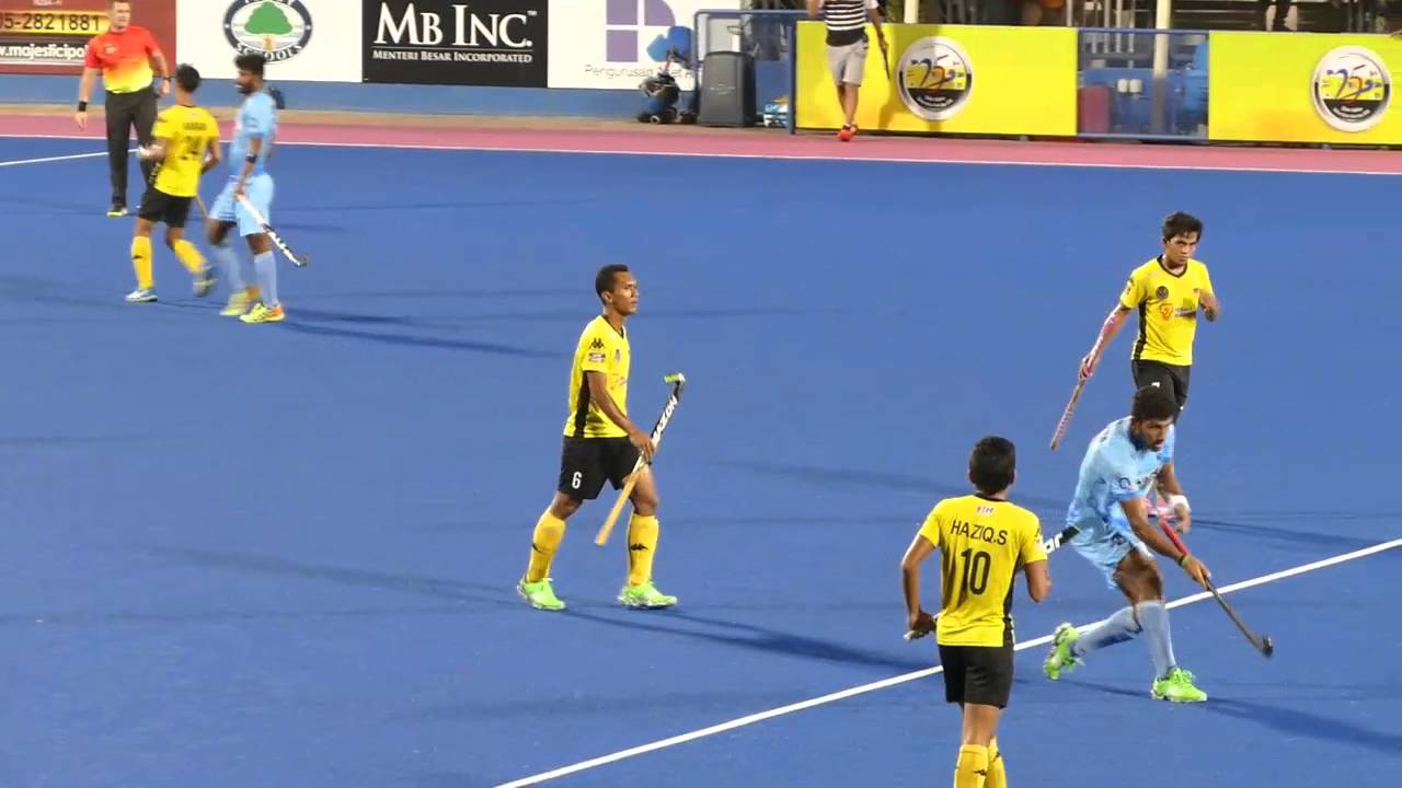 India 6 Malaysia 1. Mens hockey. Sultan Azlan Shah Cup, Ipoh Malaysia 20