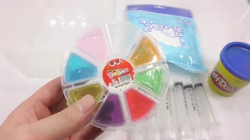 DIY How To Make 'Crayon Shin chan Hip Foam Clay' Syringe Real Play Learn Colors Slime Kinetic Sand
