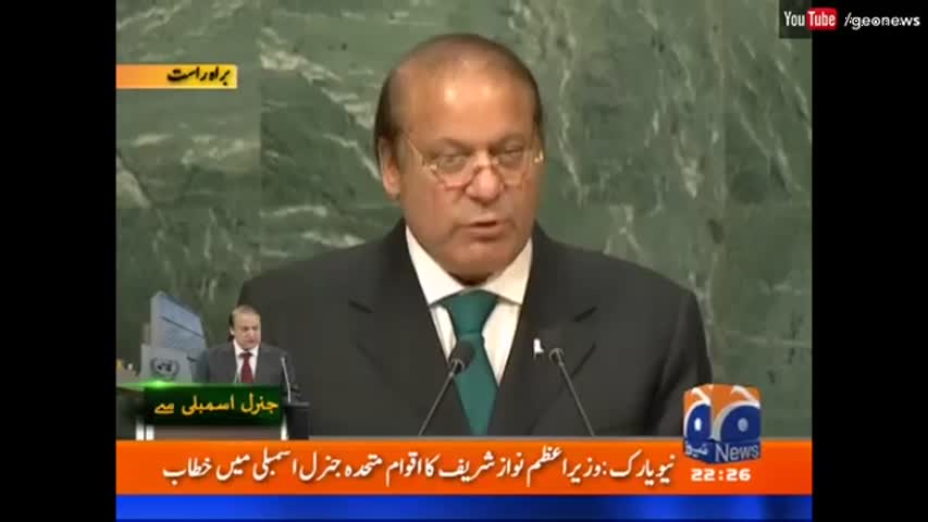 Nawaz Sharif asked UN to probe indian brutalities in Kashmir