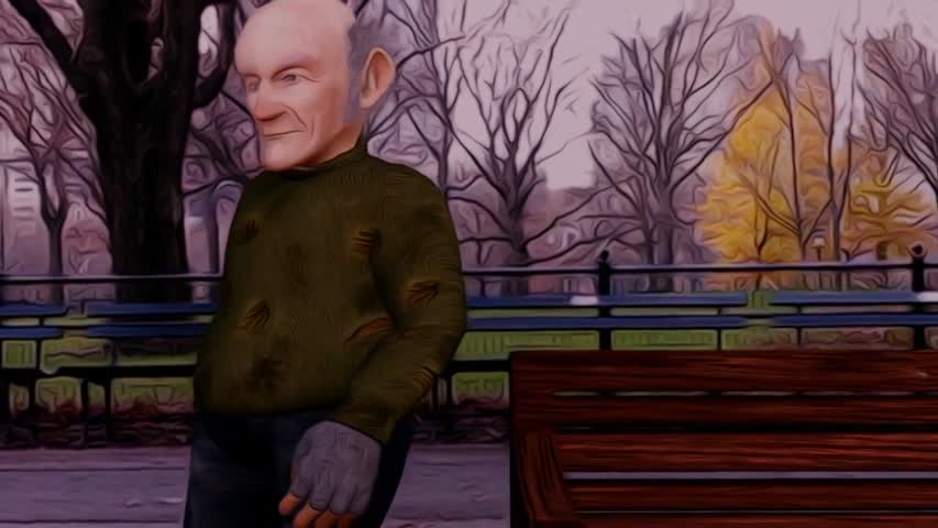  nimated Short Film -The Lonely Man- By Cathal Cavanagh 