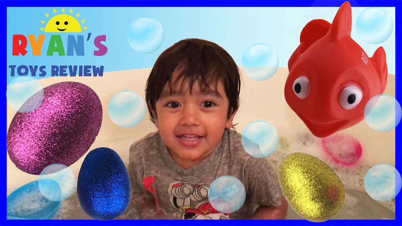 Eggs Surprise Toys Challenge Fishing in Bath Tub Disney Cars Toys Lighting McQueen Ugglys Pet Shop