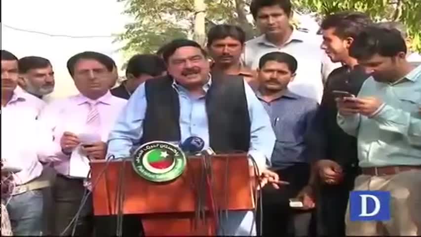 Shaikh Rasheed media talks in Islamabad