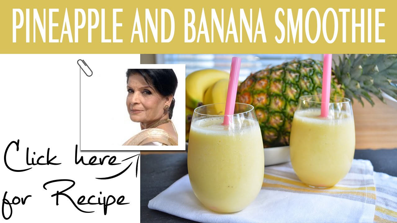 Handi Recipe Pineapple and Banana Smoothie by Chef Zubaida Tariq Masala TV 20 Nov 2015