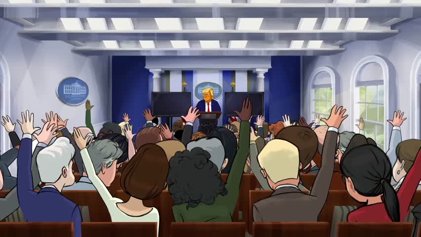 Our Cartoon President S01 E9 Church and State