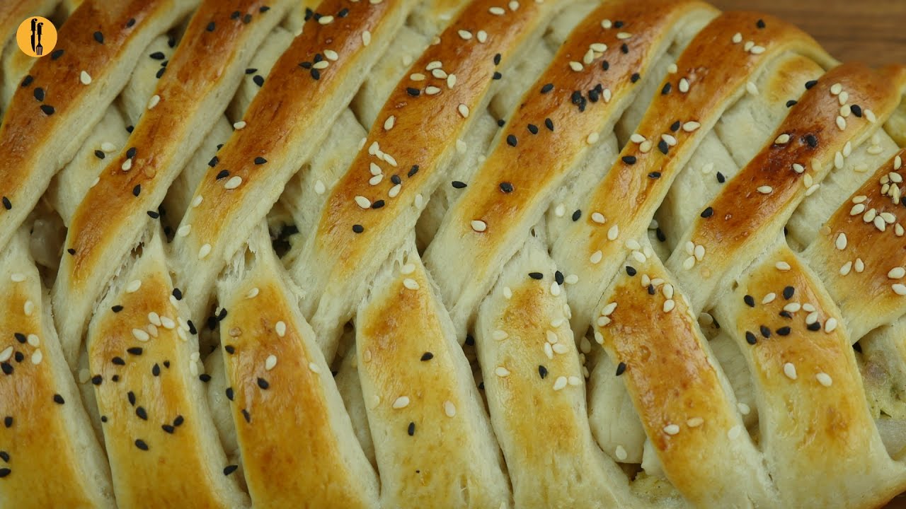 Chicken Bread  (Filling + Bread) Recipe by Food Fusion