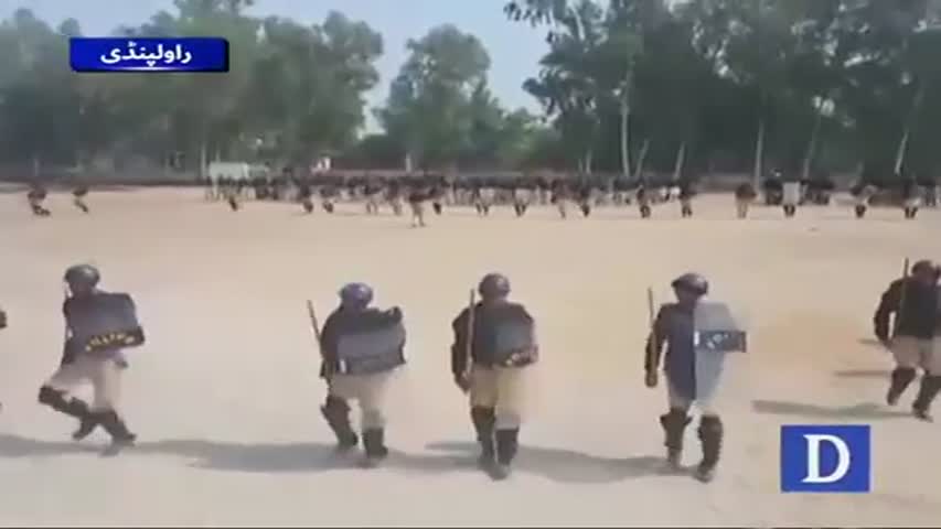 Police preparation for Islamabad lockdown