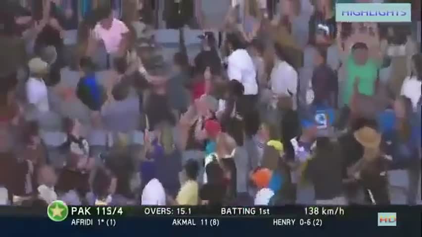 crickethighlights:Shahid Afridi 22 Run from 1over Pakistan vs New Zealand 1st t20 2016 Full Match