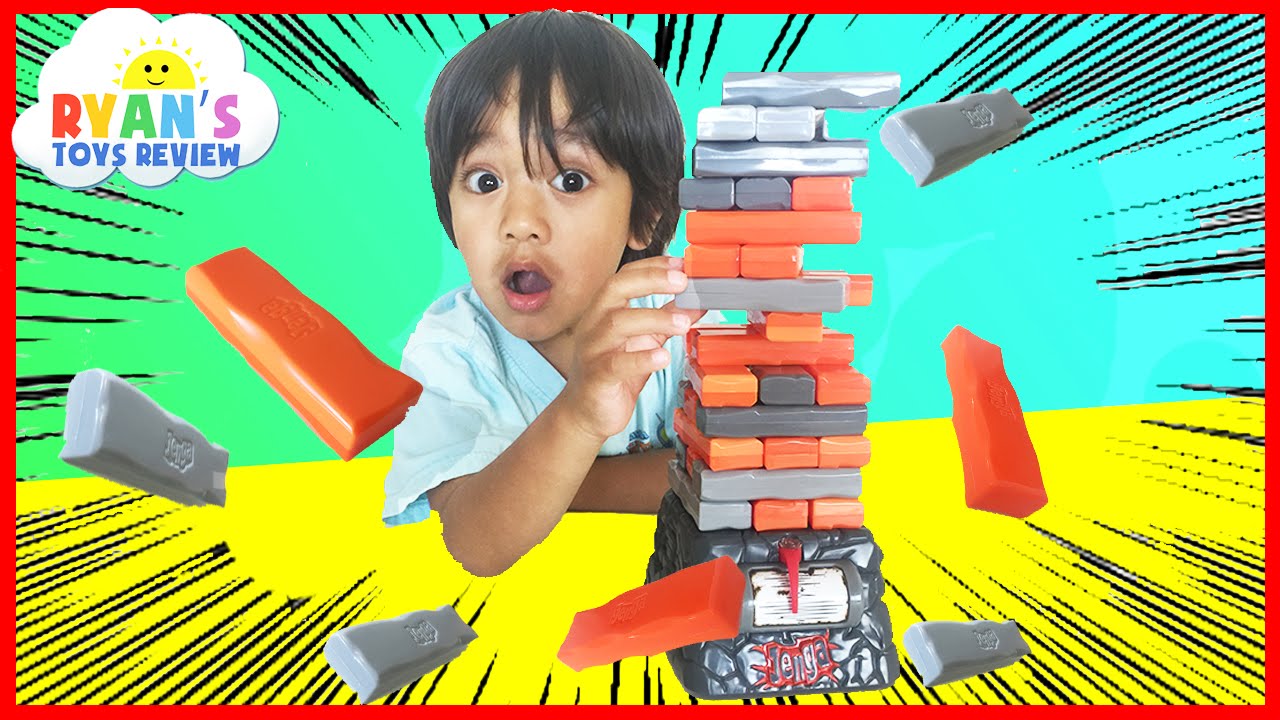 Family Fun Game for Kids Jenga Quake Egg Surprise Toys Marvel SuperHero Blind Bag Ryan ToysReview