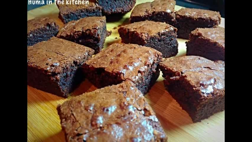 Brownie Recipe Demonstration Easy Method With Cocoa Powder By (HUMA IN THE KITCHEN)