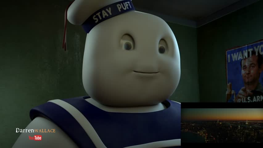 Marshmallow Man Reacts to GHOSTBUSTERS Trailer