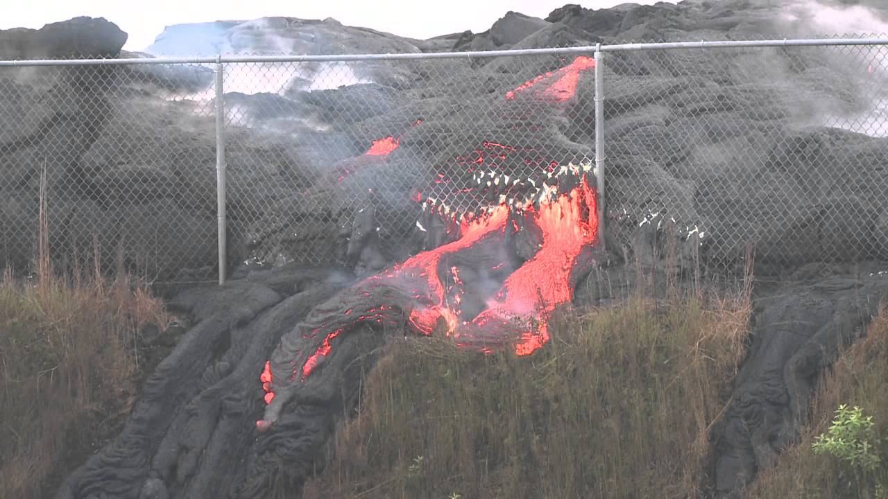 Lava flows in Pahoa - Eruption Update