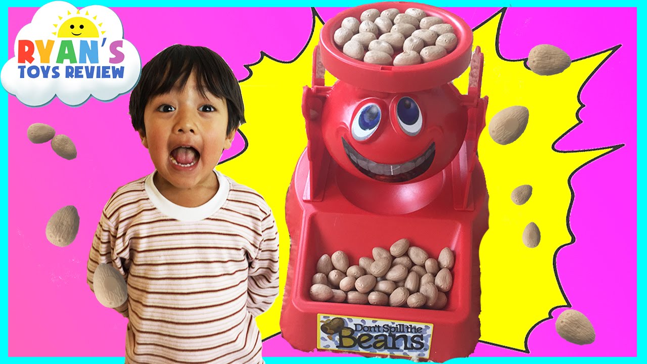 Family Fun Game for Kids Don't Spill the Beans Egg Surprise Toys Frozen Elsa Ryan ToysReview