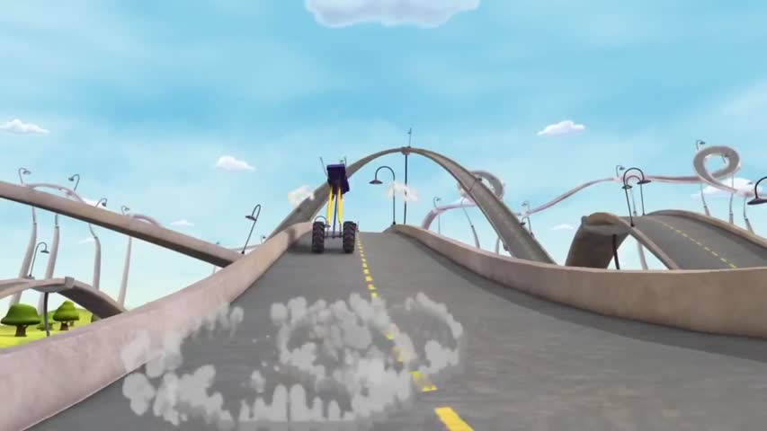 TRAKTAUN - Rodeo in Traktaune! - Cowboys-machine gun - Cartoon pro trucks